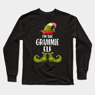 Im The Grammie Elf Shirt Matching Christmas Family Gift Long Sleeve T-Shirt